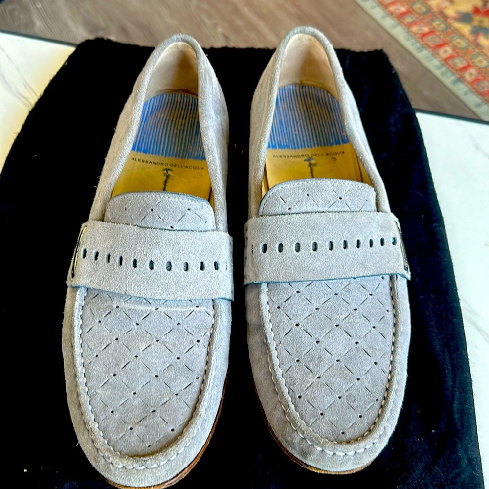 Alessandro Dell’ Acqua grey Suede Loafers (41/8)